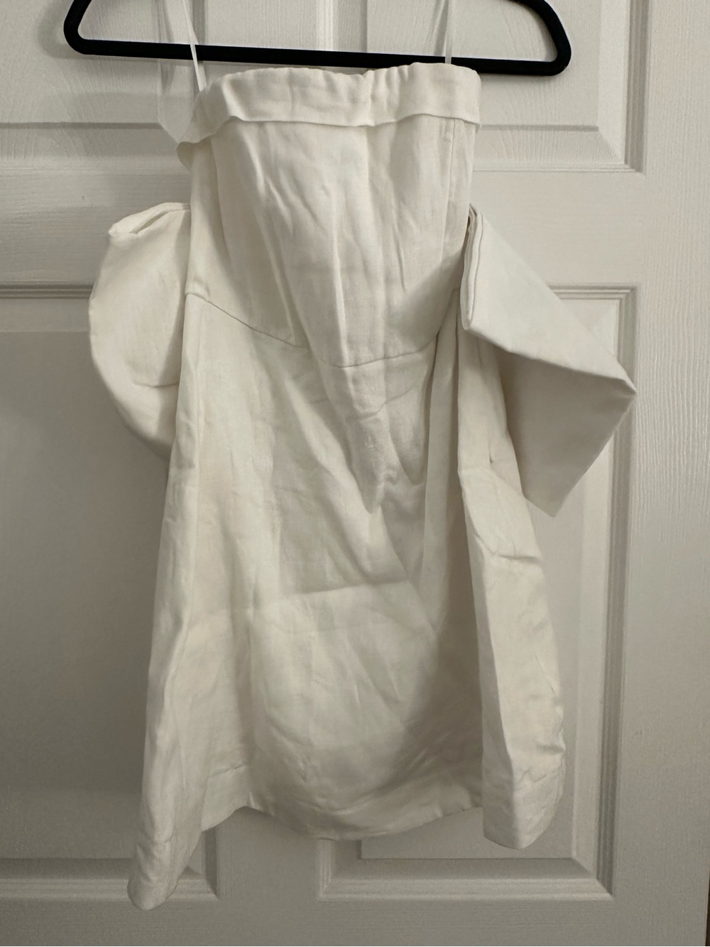 NWT DISSH Aisle White Linen Back Bow Dress | US Size 2